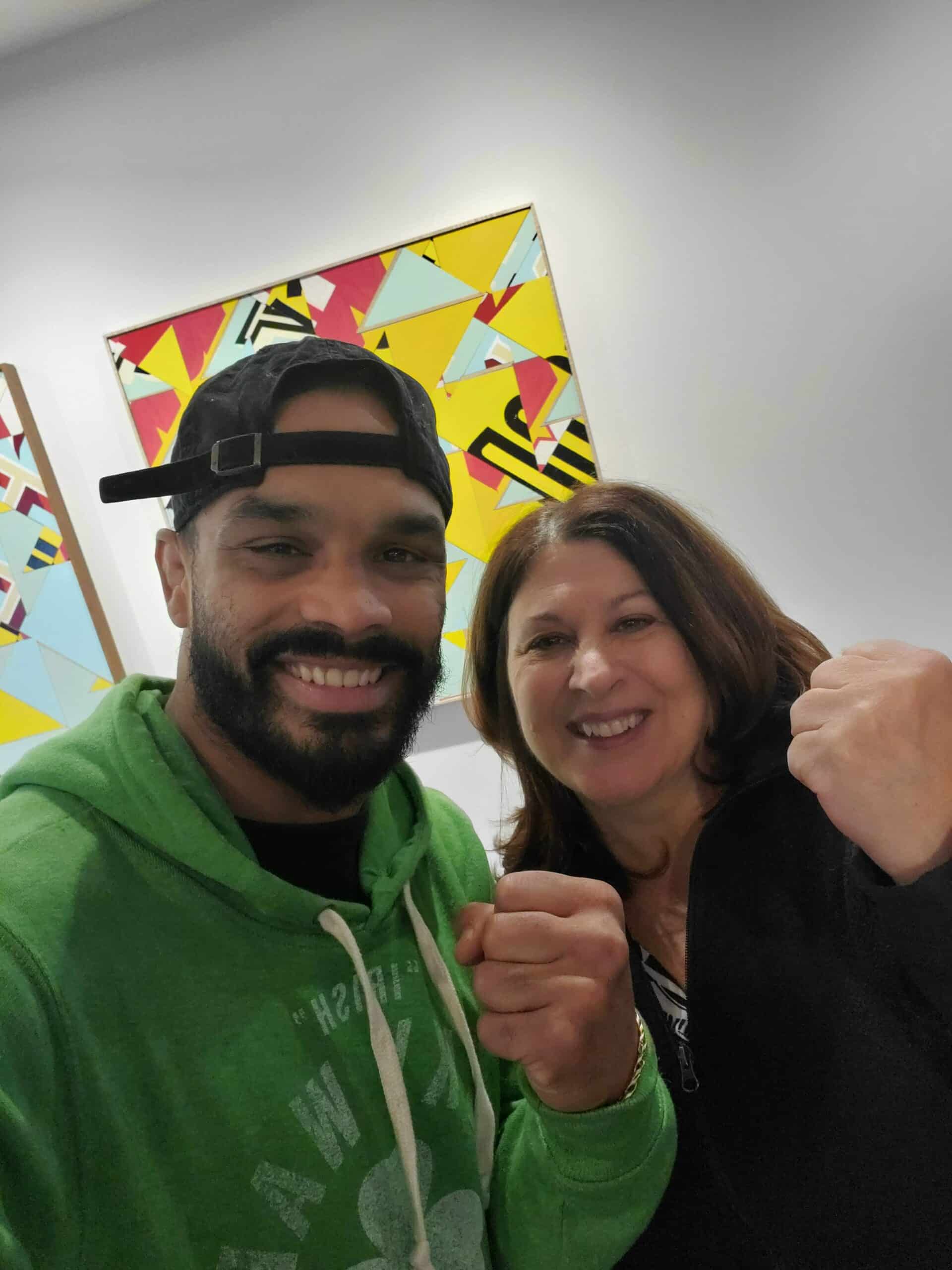 Tina Paine with UFC fighter Rob Font